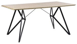 Étkezőasztal BUSCOT Világosbarna 160 cm 90 cm