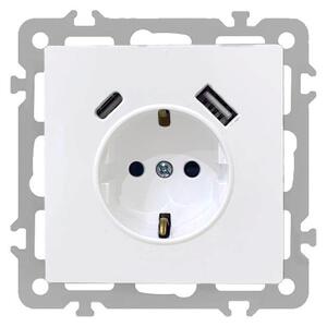 Nova csatlakozóaljzat USB csatlakozóval fehér