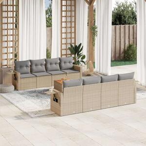 VidaXL Polyrattan Kerti Ülőgarnitúra - 9 részes