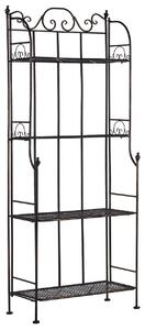 Polcrendszer ISERNIA Fém 155 cm 61 cm Fekete