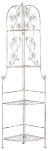 Sarokpolc BIELLA Fém 158 cm 35 cm Fehér