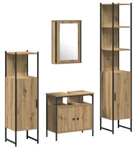 4 részes fürdőszoba bútor szett artisan tölgyből
