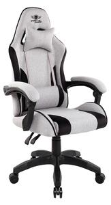 Spirit of Gamer szék, ARENA Light Grey (állítható magasság; párnázott kartámasz; PU; max.120kg-ig, világos-szürke)