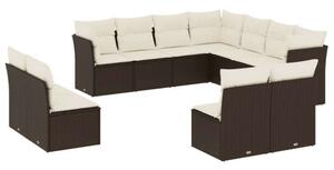 VidaXL Polyrattan Kerti Ülőgarnitúra - 11 részes