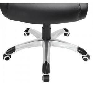 SONGMICS Ergonomikus Irodai Szék - Fekete PU Bőr, Állítható Magasság