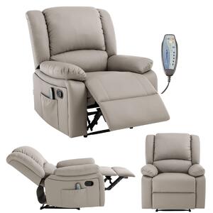 Pepita COMFORT XXL dönthető Masszázsfotel 8 masszázspont, melegítő funkció, távirányító - Sötét bézs