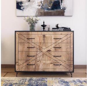 Asir Szekrény COMFORT 100x80 cm barna/fekete AS0558