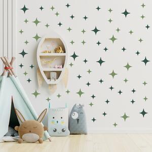 PIPPER. Textil falmatrica "Csillagok" Szín: Zöld