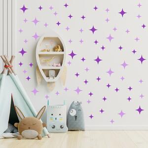 PIPPER. Textil falmatrica "Csillagok" Szín: Lila