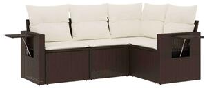 VidaXL Polyrattan Kerti Ülőgarnitúra - 4 részes - Barna