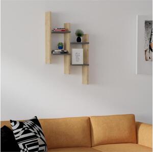 Asir Fali polc SU 85x49 cm bézs/antracit AS1306