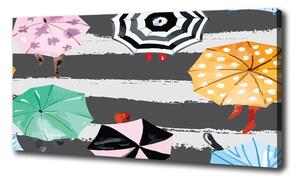 Fénykép vászon Színes esernyők