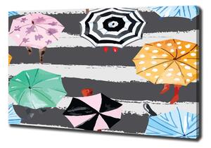 Fénykép vászon Színes esernyők