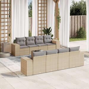 VidaXL Polyrattan Kerti Ülőgarnitúra - 9 részes