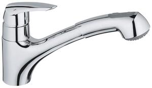Mosogató csaptelep GROHE Eurodisc kihúzható zuhannyal króm 32257001