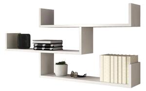 MIRJAN 24 Fali polc TRIO 55x119 cm fehér MJ0070