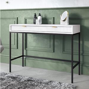 MIRJAN 24 Kisasztal NOVA 77x104 cm fehér/fekete MJ0096