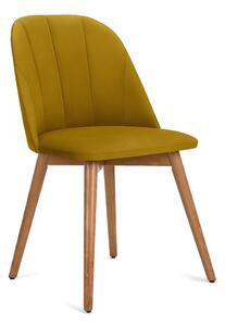 Konsimo Sp. z o.o. Sp. k. Étkezőszék BAKERI 86x48 cm sárga/bükkfa KO0074