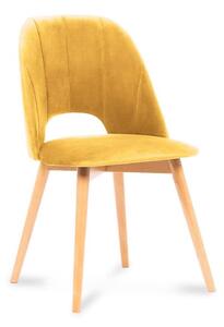 Konsimo Sp. z o.o. Sp. k. Étkezőszék TINO 86x48 cm sárga/bükkfa KO0092