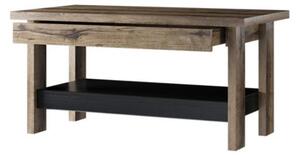 Konsimo Sp. z o.o. Sp. k. Kávésasztal LANDU 50x100 cm barna/fekete KO0056