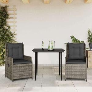 VidaXL Polyrattan Kerti Étkezőgarnitúra - 3 részes