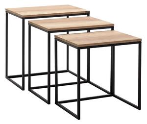 Adore Furniture KÉSZLET 3x Kávésasztal barna AD0158