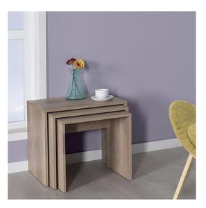 Adore Furniture KÉSZLET 3x Kávésasztal barna AD0133