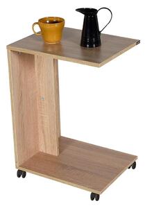 Adore Furniture Kisasztal 65x35 cm barna AD0140