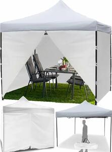 MalTec Sunwaal Pavilon - 3x3m, Fehér, 4 Oldalfal, Vízálló