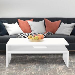 Adore Furniture Kávésasztal 42x110 cm fehér AD0144