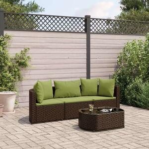 VidaXL Polyrattan Kerti Ülőgarnitúra - 4 részes - Barna