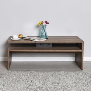 Adore Furniture Kávésasztal 42x110 cm barna AD0145