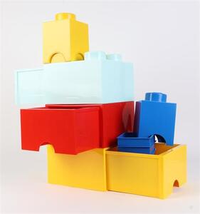 Tárolódoboz, fiókos, LEGO Brick, vízkék (L40051742)