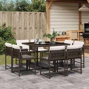 VidaXL Polyrattan Kerti Étkezőgarnitúra - 9 részes