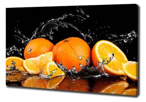Feszített vászonkép Narancs és víz