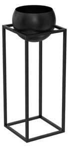 Luminex Fém virágcserép 81,3x29 cm fekete LU9005