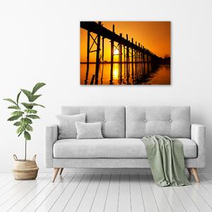 Vászonfotó Bridge naplemente