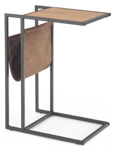 Halmar Kisasztal COMPACT 65x47 cm fekete/barna HA0026