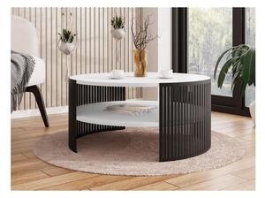 MIRJAN 24 Kávésasztal FIKOLI 40x75 cm fekete/fehér MJ0139