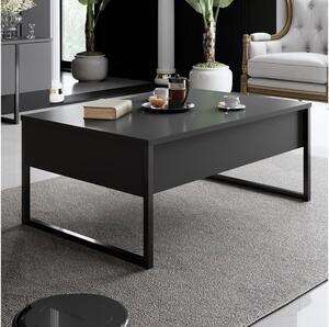 Asir Kávésasztal LUXE 40x90 cm antracit/fekete AS1943