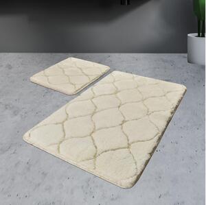 Asir KÉSZLET 2x Fürdőszoba szőnyeg INFINITY 60/100 cm bézs AS2053