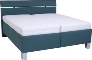 POHODA Kárpitozott ágy tárolóhellyel matrac nélkül ALIS 160x200 cm benzinkék PO0047