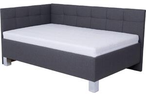 POHODA Kárpitozott ágy matraccal és tárolóhellyel MARIA PETITE 120x200 cm szürke PO0049