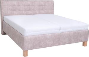 POHODA Kárpitozott ágy tárolóhellyel matrac nélkül VIOLET 160x200 cm bézs PO0030