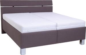 POHODA Kárpitozott ágy tárolóhellyel matrac nélkül ALIS 160x200 cm barna PO0046