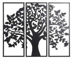 DKD Home Decor Fali Dekoráció Fekete Fém (105 x 1,5 x 91 cm)