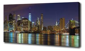 Vászonfotó Manhattan éjjel