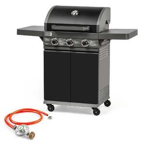 Fieldmann FZG 3006 Gáz Grill - 3 Égőfejes, Hőmérővel, Oldalpolcokkal