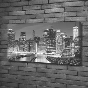 Vászonfotó Manhattan éjjel