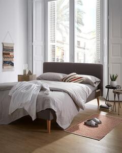 Lydia szürke kétszemélyes ágy, 160 x 200 cm - Kave Home